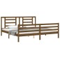 vidaXL Giroletto senza Materasso Ambra 200x200 Legno Massello vidaXL Giroletto senza Materasso Ambra 200x200 Legno Massello