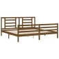 vidaXL Giroletto senza Materasso Ambra 200x200 Legno Massello vidaXL Giroletto senza Materasso Ambra 200x200 Legno Massello