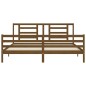 vidaXL Giroletto senza Materasso Ambra 200x200 Legno Massello vidaXL Giroletto senza Materasso Ambra 200x200 Legno Massello