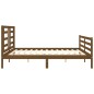 vidaXL Giroletto senza Materasso Ambra 200x200 Legno Massello vidaXL Giroletto senza Materasso Ambra 200x200 Legno Massello