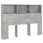 vidaXL Testiera con Scomparti Grigio Cemento 140x19x103,5 cm vidaXL Testiera con Scomparti Grigio Cemento 140x19x103,5 cm