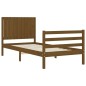 vidaXL Giroletto con Testiera Miele 90x200 cm in Legno Massello vidaXL Giroletto con Testiera Miele 90x200 cm in Legno Massello