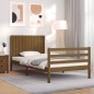 vidaXL Giroletto con Testiera Miele 100x200 cm in Legno Massello vidaXL Giroletto con Testiera Miele 100x200 cm in Legno Massello