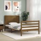 vidaXL Giroletto con Testiera Miele 100x200 cm in Legno Massello vidaXL Giroletto con Testiera Miele 100x200 cm in Legno Massello