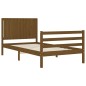 vidaXL Giroletto con Testiera Miele 100x200 cm in Legno Massello vidaXL Giroletto con Testiera Miele 100x200 cm in Legno Massello