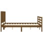 vidaXL Giroletto con Testiera Miele 140x200 cm in Legno Massello vidaXL Giroletto con Testiera Miele 140x200 cm in Legno Massello