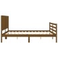 vidaXL Giroletto con Testiera Miele 6FT Super King in Legno Massello vidaXL Giroletto con Testiera Miele 6FT Super King in Legno Massello