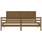 vidaXL Giroletto con Testiera Miele 200x200 cm in Legno Massello vidaXL Giroletto con Testiera Miele 200x200 cm in Legno Massello