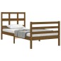 vidaXL Giroletto senza Materasso Ambra 90x200cm Legno Massello vidaXL Giroletto senza Materasso Ambra 90x200cm Legno Massello