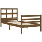 vidaXL Giroletto senza Materasso Ambra 90x200cm Legno Massello vidaXL Giroletto senza Materasso Ambra 90x200cm Legno Massello