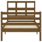 vidaXL Giroletto senza Materasso Ambra 90x200cm Legno Massello vidaXL Giroletto senza Materasso Ambra 90x200cm Legno Massello