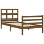 vidaXL Giroletto con Testiera Miele 100x200 cm in Legno Massello vidaXL Giroletto con Testiera Miele 100x200 cm in Legno Massello