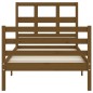 vidaXL Giroletto con Testiera Miele 100x200 cm in Legno Massello vidaXL Giroletto con Testiera Miele 100x200 cm in Legno Massello