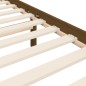vidaXL Giroletto con Testiera Miele 140x200 cm in Legno Massello