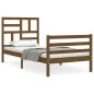 vidaXL Giroletto senza Materasso Ambra 90x200cm Legno Massello