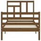 vidaXL Giroletto con Testiera Miele 90x200 cm in Legno Massello vidaXL Giroletto con Testiera Miele 90x200 cm in Legno Massello
