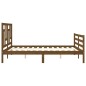 vidaXL Giroletto con Testiera Miele 5FT King Size in Legno Massello vidaXL Giroletto con Testiera Miele 5FT King Size in Legno Massello