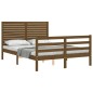 vidaXL Giroletto con Testiera Miele 4FT Small Double in Legno Massello