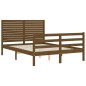 vidaXL Giroletto con Testiera Miele 4FT Small Double in Legno Massello