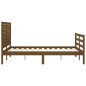 vidaXL Giroletto con Testiera Miele 4FT Small Double in Legno Massello