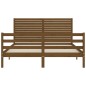 vidaXL Giroletto con Testiera Miele 5FT King Size in Legno Massello vidaXL Giroletto con Testiera Miele 5FT King Size in Legno Massello