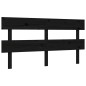 vidaXL Giroletto con Testiera Nero 5FT King Size in Legno Massello vidaXL Giroletto con Testiera Nero 5FT King Size in Legno Massello