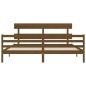 vidaXL Giroletto senza Materasso Ambra 200x200 Legno Massello vidaXL Giroletto senza Materasso Ambra 200x200 Legno Massello