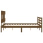 vidaXL Giroletto con Testiera Miele 4FT Small Double in Legno Massello