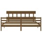 vidaXL Giroletto con Testiera Miele 6FT Super King in Legno Massello vidaXL Giroletto con Testiera Miele 6FT Super King in Legno Massello