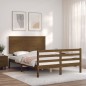 vidaXL Giroletto con Testiera Miele 4FT Small Double in Legno Massello