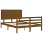 vidaXL Giroletto con Testiera Miele 4FT Small Double in Legno Massello