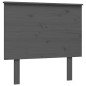 vidaXL Giroletto con Testiera Grigio 90x200 cm in Legno Massello