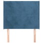 Testiera ad Orecchio Blu Scuro 83x16x118/128 cm in Velluto Testiera ad Orecchio Blu Scuro 83x16x118/128 cm in Velluto