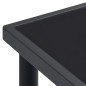 vidaXL Set da Pranzo da Giardino 7 pz Nero in Acciaio e Textilene vidaXL Set da Pranzo da Giardino 7 pz Nero in Acciaio e Textilene