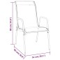 vidaXL Set da Pranzo da Giardino 7 pz Nero in Acciaio e Textilene vidaXL Set da Pranzo da Giardino 7 pz Nero in Acciaio e Textilene