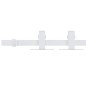 vidaXL Kit Mini Anta Scorrevole in Acciaio al Carbonio Bianco 183 cm vidaXL Kit Mini Anta Scorrevole in Acciaio al Carbonio Bianco 183 cm