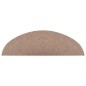 vidaXL Tappeti Adesivi per Scale 15 pz 56x17x3 cm Beige