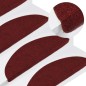 vidaXL Tappetini Autoadesivi per Scale 15 pz 65x22,5x3,5 cm Rossi