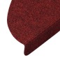 vidaXL Tappetini Autoadesivi per Scale 15 pz 65x22,5x3,5 cm Rossi