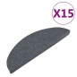 vidaXL Tappetini Autoadesivi per Scale 15 pz 65x22,5x3,5 cm Grigi vidaXL Tappetini Autoadesivi per Scale 15 pz 65x22,5x3,5 cm Grigi