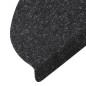 vidaXL Tappetini Autoadesivi per Scale 15 pz 65x22,5x3,5 cm Antracite