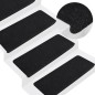 vidaXL Tappetini Autoadesivi per Scale 15 pz 65x24,5x3,5 cm Nero vidaXL Tappetini Autoadesivi per Scale 15 pz 65x24,5x3,5 cm Nero