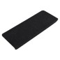 vidaXL Tappetini Autoadesivi per Scale 15 pz 65x24,5x3,5 cm Nero vidaXL Tappetini Autoadesivi per Scale 15 pz 65x24,5x3,5 cm Nero