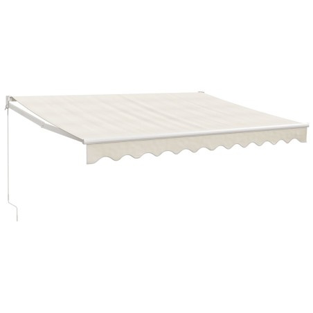 vidaXL Tenda da Sole Retrattile Crema 3x2,5 m in Tessuto e Alluminio
