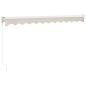 vidaXL Tenda da Sole Retrattile Crema 3x2,5 m in Tessuto e Alluminio
