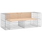 vidaXL Panca Giardino Design Gabbione 184x71x65,5 cm Massello di Pino vidaXL Panca Giardino Design Gabbione 184x71x65,5 cm Massello di Pino