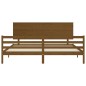 vidaXL Giroletto con Testiera Miele 200x200 cm in Legno Massello vidaXL Giroletto con Testiera Miele 200x200 cm in Legno Massello