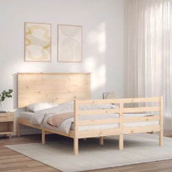 vidaXL Giroletto con Testiera 120x200 cm in Legno Massello