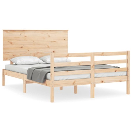 vidaXL Giroletto con Testiera 120x200 cm in Legno Massello