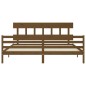 vidaXL Giroletto con Testiera Miele 200x200 cm in Legno Massello vidaXL Giroletto con Testiera Miele 200x200 cm in Legno Massello
